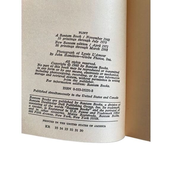 Lot Of 3 Louis L Amour Western Paperback Books Flint Crossfire Trail Vintage - Picture 9 of 13